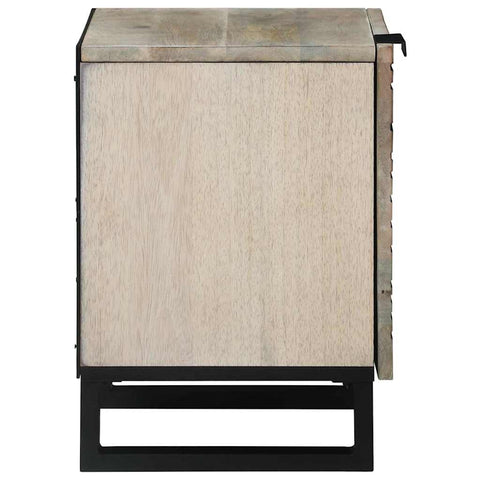 vidaXL Bedside Tables Natural 40 x 33 x 46 cm Solid mango wood