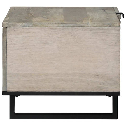vidaXL Coffee Table Beige and Black 80 x 50 x 40 cm