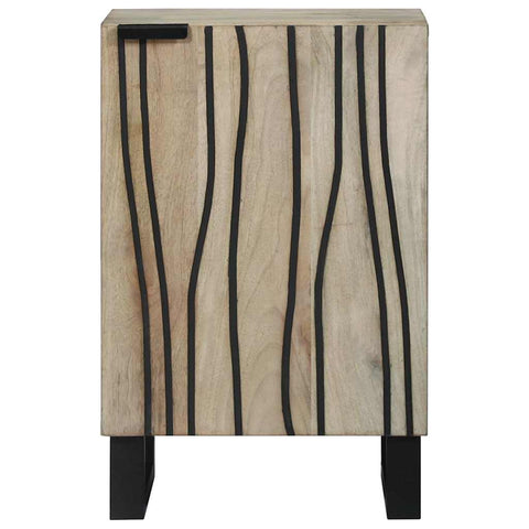 vidaXL Bathroom Cabinet with Shelf Brown and Black 38 x 33.5 x 58 cm