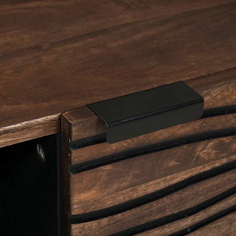 vidaXL Coffee Table Brown and Black 80 x 50 x 40 cm