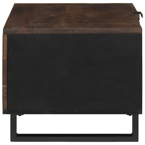 vidaXL Coffee Table Brown and Black 80 x 50 x 40 cm
