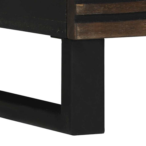 vidaXL Bedside Cabinet Walnut 40 x 33 x 46 cm Solid mango wood