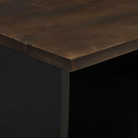 vidaXL Bedside Cabinet Walnut 40 x 33 x 46 cm Solid mango wood