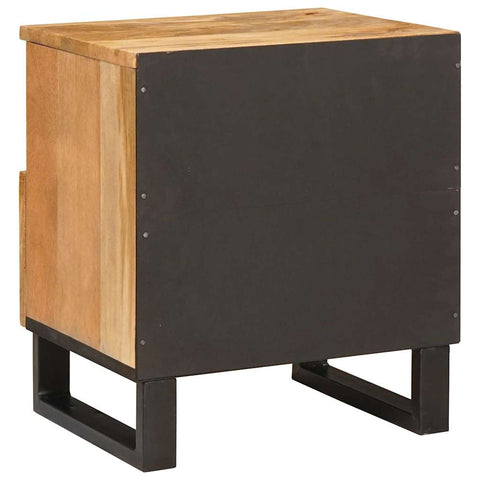 vidaXL Bedside Cabinet Natural 40 x 33 x 46 cm Solid Mango Wood