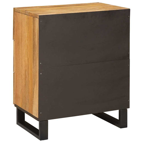 vidaXL Bedside Cabinet Natural 50 x 33 x 60 cm Solid Mango Wood