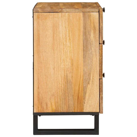 vidaXL Bedside Cabinet Natural 50 x 33 x 60 cm Solid Mango Wood