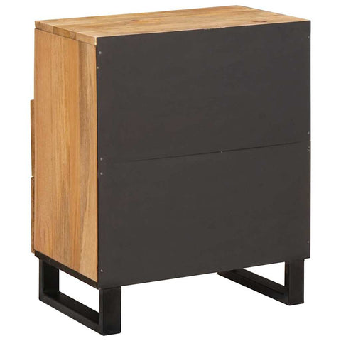 vidaXL Bedside Cabinet Natural 50 x 33 x 62 cm Solid Mango Wood