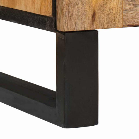 vidaXL Bedside Cabinet Natural 50 x 33 x 60 cm Solid Mango Wood