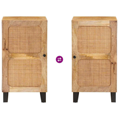 vidaXL Sideboard with Storage Brown 40 x 33 x 75 cm Solid Mango Wood