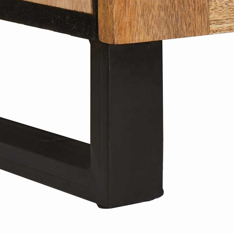 vidaXL Sideboard with Shelf Brown 60 x 33 x 100 cm Solid Mango Wood