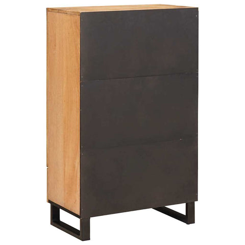 vidaXL Sideboard with Shelf Brown 60 x 33 x 100 cm Solid Mango Wood