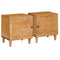 vidaXL Bedside Table 2 pcs Light brown 40 x 33 x 46 cm