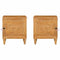 vidaXL Bedside Table 2 pcs Light brown 40 x 33 x 46 cm