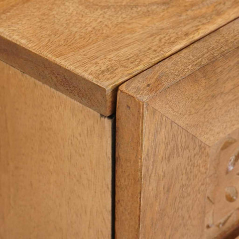 vidaXL Bedside Table with Drawer 2 pcs Light brown 40 x 33 x 46 cm