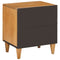 vidaXL Bedside Table with Drawer 2 pcs Light brown 40 x 33 x 46 cm