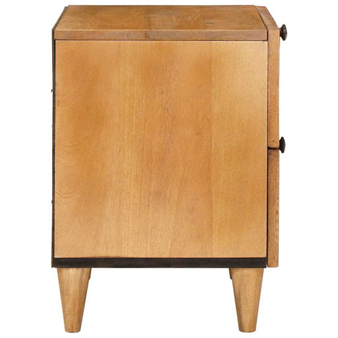 vidaXL Bedside Table with Drawer 2 pcs Light brown 40 x 33 x 46 cm