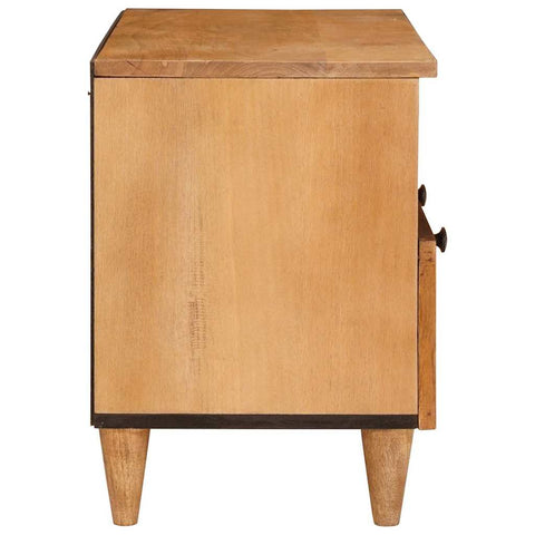 vidaXL TV Cabinet Light brown 70 x 33 x 46 cm Solid mango wood