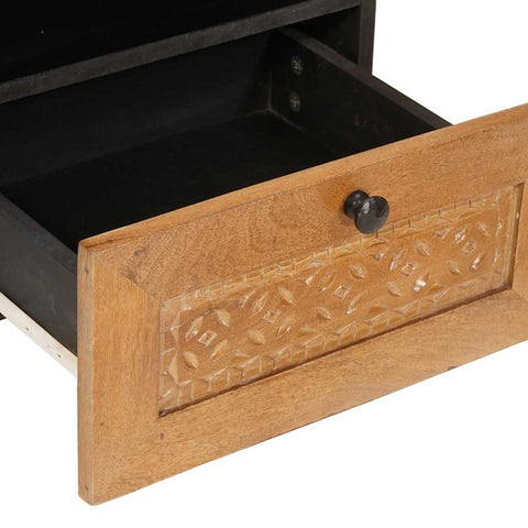 vidaXL Bedside Table with Drawer 2 pcs Light brown 40 x 33 x 46 cm