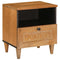 vidaXL Bedside Table with Drawer 2 pcs Light brown 40 x 33 x 46 cm