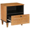 vidaXL Bedside Table with Drawer 2 pcs Light brown 40 x 33 x 46 cm
