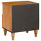 vidaXL Bedside Table with Drawer 2 pcs Light brown 40 x 33 x 46 cm
