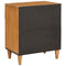 vidaXL Bedside Table Light brown 50 x 33 x 60 cm Solid mango wood
