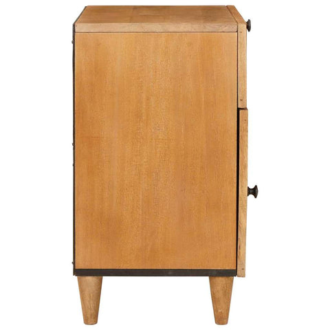 vidaXL Bedside Table Light brown 50 x 33 x 60 cm Solid mango wood