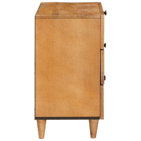 vidaXL Bedside Table Light brown 50 x 33 x 60 cm Solid mango wood