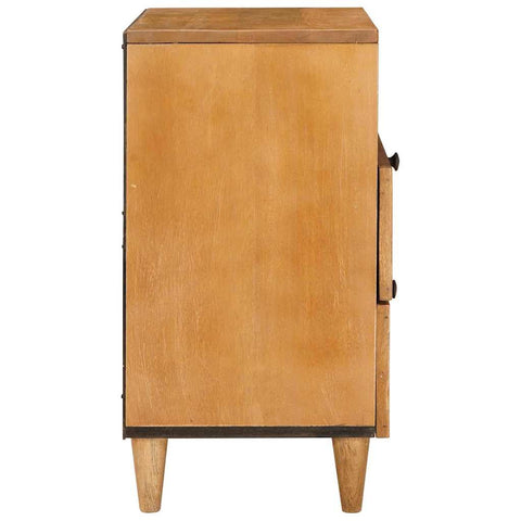 vidaXL Bedside Table Light brown 50 x 33 x 60 cm Solid mango wood