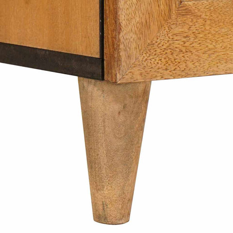 vidaXL Bedside Table Light brown 50 x 33 x 60 cm Solid mango wood