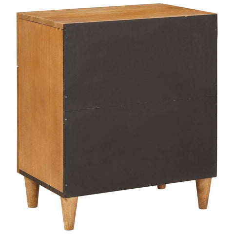 vidaXL Bedside Table Light brown 50 x 33 x 60 cm Solid mango wood