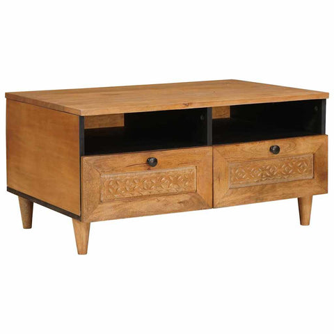 vidaXL Coffee Table Light brown 80 x 54 x 40 cm Solid mango wood