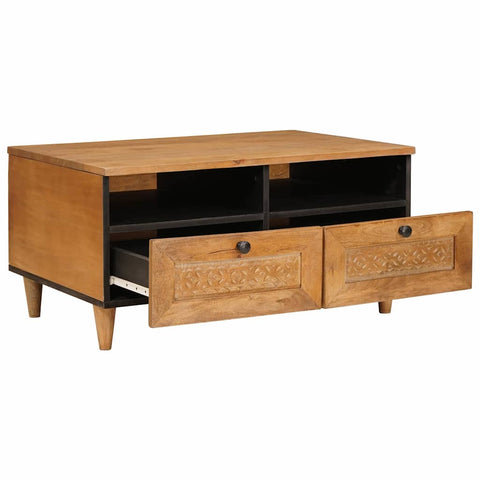 vidaXL Coffee Table Light brown 80 x 54 x 40 cm Solid mango wood