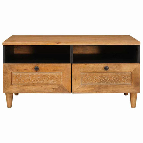 vidaXL Coffee Table Light brown 80 x 54 x 40 cm Solid mango wood