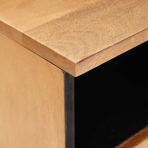 vidaXL TV Cabinet Light brown 100 x 33 x 46 cm Solid mango wood