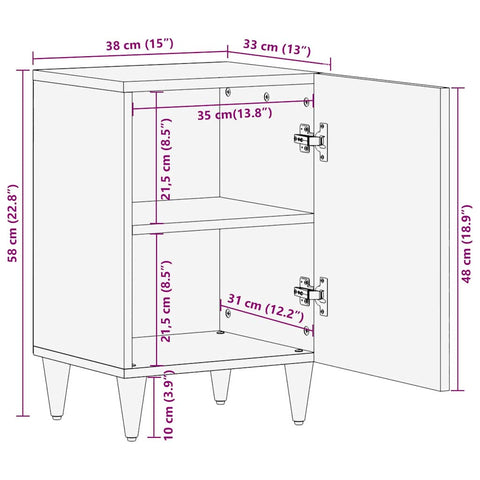 vidaXL Bathroom Cabinet Wall-mounted Light brown 38 x 33.5 x 160 cm