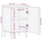 vidaXL Bathroom Cabinet Wall-mounted Light brown 38 x 33.5 x 160 cm