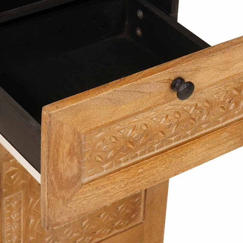 vidaXL Bathroom Cabinet with Drawer Light brown 38 x 33.5 x 160 cm