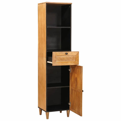 vidaXL Bathroom Cabinet with Drawer Light brown 38 x 33.5 x 160 cm