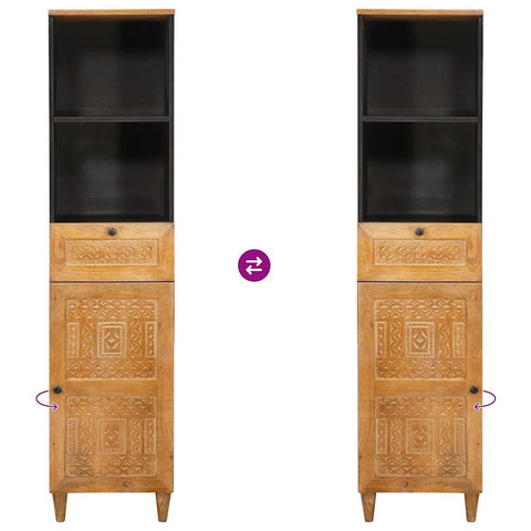 vidaXL Bathroom Cabinet with Drawer Light brown 38 x 33.5 x 160 cm