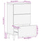 vidaXL Sideboard with Drawer Light brown 33.5 x 40 x 75 cm