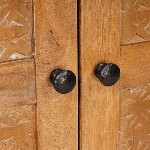 vidaXL Highboard Light brown 60 x 33 x 100 cm Solid mango wood