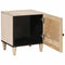 vidaXL Bedside Table Beige 40 x 33 x 46 cm Solid mango wood