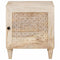 vidaXL Bedside Table Beige 40 x 33 x 46 cm Solid mango wood