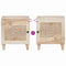 vidaXL Bedside Table Beige 40 x 33 x 46 cm Solid mango wood
