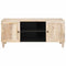 vidaXL TV Cabinet with Shelf White 105 x 33 x 46 cm Solid mango wood
