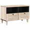 vidaXL TV Cabinet with Drawer White 70 x 33 x 46 cm Solid mango wood