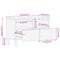 vidaXL TV Cabinet with Drawer White 70 x 33 x 46 cm Solid mango wood