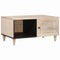vidaXL Coffee Table with Shelf Beige 80 x 50 x 40 cm Solid mango wood