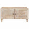 vidaXL Coffee Table with Door Beige 80 x 50 x 40 cm Solid mango wood